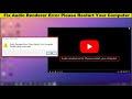 How To Fix Audio Renderer Error Please Restart Your Computer In Windows 10
