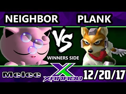 S@X 233 Melee - Neighbor (Jigglypuff) Vs. Plank (Fox, Dr. Mario, Sheik) -  Melee Tournament - SSBM