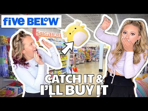IF YOU CATCH IT YOU CAN KEEP IT SHOPPING CHALLENGE AT FIVE BELOW 🫣🤑