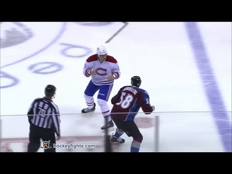 George Parros vs Patrick Bordeleau Nov 2, 2013