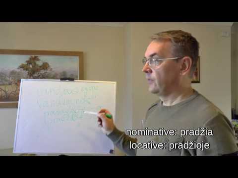 Lithuanian Lesson 18 - Locative Case - Vietininkas