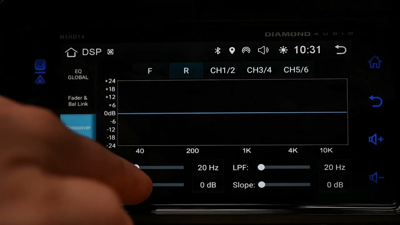 MSHD14 SETUP   DSP CROSSOVER