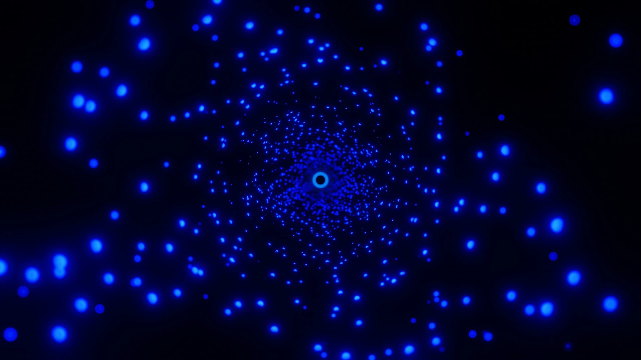 Blue Bokeh - VJ LOOP NEON Tunnel Abstract Background Video Simple Light Pattern 4k Screensaver