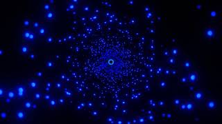 Blue Bokeh - VJ LOOP NEON Tunnel Abstract Background Video Simple Light Pattern 4k Screensaver