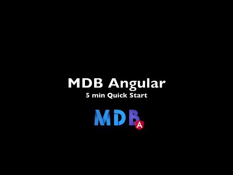 Material Design for Bootstrap Angular - 5 min Quick Start