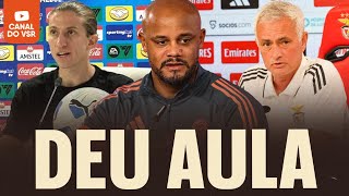 KOMPANY ENSINA FILIPE LUÍS, MOURINHO E LUÍS ENRIQUE