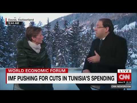 حوار رئيس الحكومة يوسف الشاهد لقناة CNN على هامش مشاركته في منتدى دافوس الاقتصادي العالمي