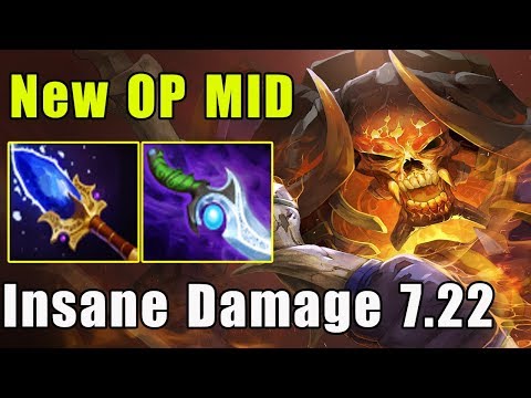 [Clinkz] Midlane New Imba Scepter Update is OP | Crazy Insane Damage (FullGame Dota2 7.22c))