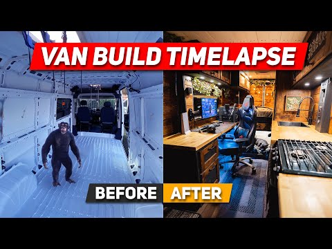 Gaming Van Conversion TIMELAPSE with Commentary