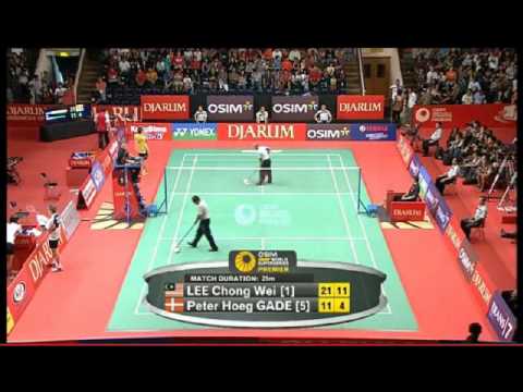 Indonesian Open 2011- MSF- Lee Chong Wei vs. Peter Gade- Game 2