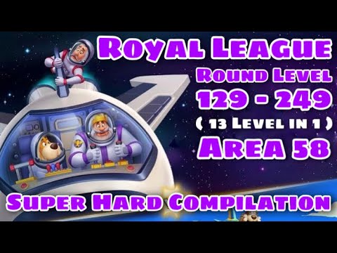 Royal Match League Round 129 - 249 Area 58 | Super Hard Level Compilation - King’s Nightmare Ads