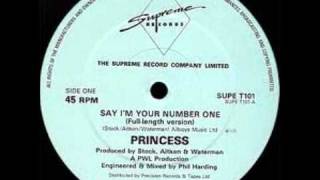 Princess - Say I&#39;m Your Number One / S.O.S. Band - Just Be Good To Me (Mix)