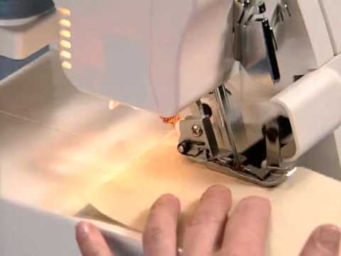 5. 4-Faden-Overlocknaht - Justierung - SINGER 14 SH 654 Overlock