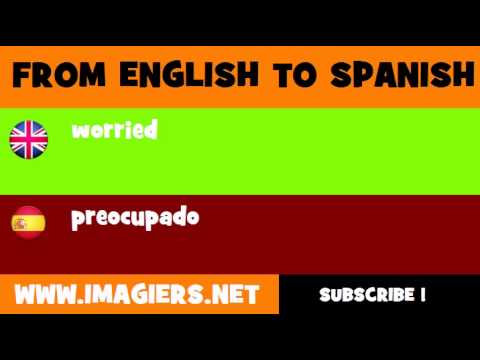 SPANISH TO ENGLISH = preocupado