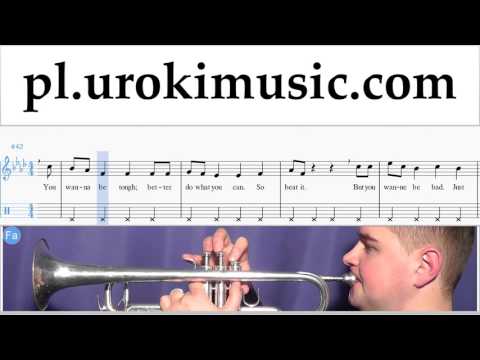 Nauka Gry Na Trąbce Michael Jackson - Beat It Nuty Poradnik Część 2 um-i463