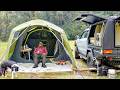 Car Tent Camping In Rain Storm - 2 Nights - Ultimate Air Tent