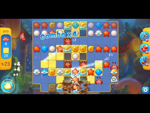 Fishdom. 5172 level no boosters and diamonds. Full Rachel