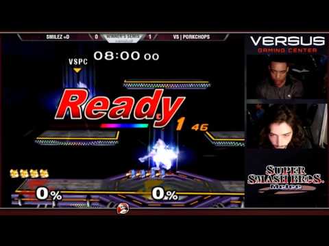 Versus Melee Weekly 1/10/16 - Winners Semis - Smilez (Fox) vs VS|PorkChops (Falco)