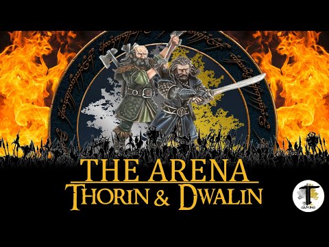 THE ARENA | TWO DWARVES VS 100! | MESBG Mini-Game | Battle Report | Lord of the Rings Warhammer
