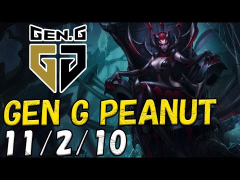 Gen.G Peanut エリス(Elise) VS ザック(Zac) JG patch 12.22 KR RANK