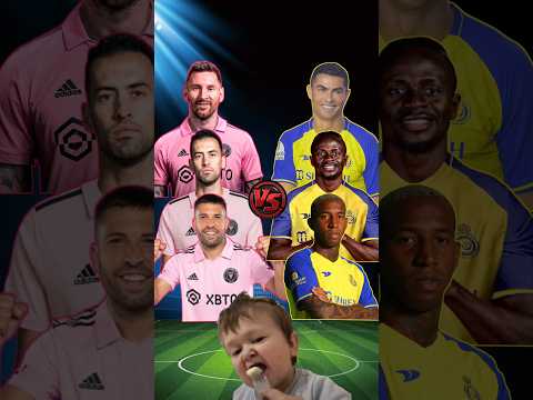 Inter Miami Team (Messi, Busquest, Alba) VS Al Nassr Team (Ronaldo,Mane, Talisca)😈🤩🔥