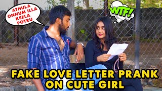 Fake Love Letter📝 Prank On Cute Girl 👩🧡 | Kovai Kusumbu | Kovai 360*