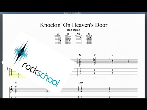 Knockin' On Heavens Door Rockschool Debut Grade Acoustic Guitar