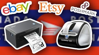 How To Print Shipping Labels Using Thermal Printers (For Ebay, Canada Post, Etsy, Poshmark)
