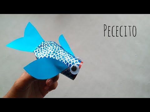 Manualidades para niños: Un pececito, ¡para nadar por casa!