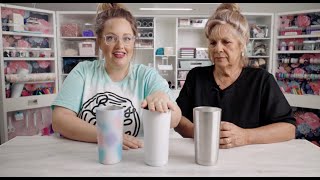 How to- Cellophane Tumbler with Mom