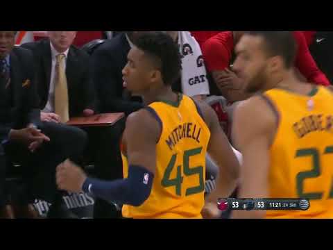 Donovan Mitchell Full Highlights Jazz vs Bulls 2019 01 12   34 Points, NASTY! 720p 30fps H264 192kbi