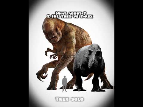 what about? 2 IRL Trex vs D-rex #dinosaur #trending #jurassicworld #jurassicpark #paleontology