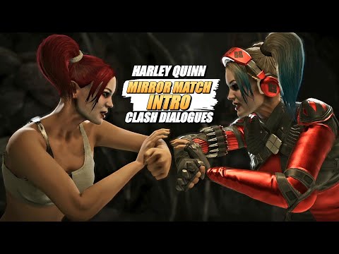 Injustice 2 | Harley Quinn vs Harley Quinn | Mirror Match Intro & Clash Dialogues