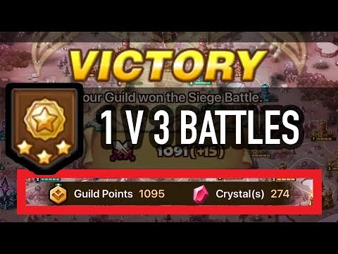 UNREAL 1V3 SIEGE BATTLES | #1 THING TO DO TO STOP GETTING 1v3 - Summoners War