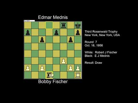 Bobby Fischer vs Edmar J Mednis, Third Rosenwald Trophy, New York, 1956
