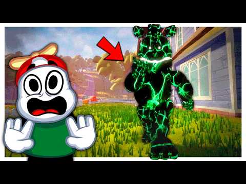 Este Nuevo Fredbear Es Más Rapido Que El Original En Hello Neighbor / FNAF Mod