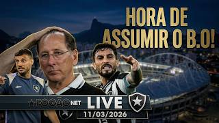 FOGÃONET LIVE: TODOS NO BOTAFOGO PRECISAM ASSUMIR RESPONSABILIDADE | MARTIN ANSELMI DEVE SER MANTIDO