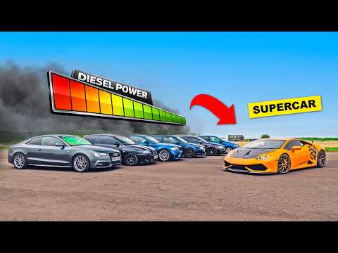 HOW MUCH DIESEL POWER DOES IT TAKE TO BEAT A LAMBORGHINI?