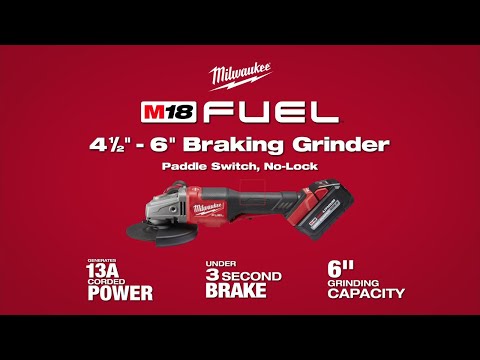 Milwaukee® M18 FUEL™ 4-1.2” – 6” Braking Grinders