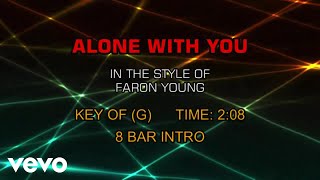 Faron Young - Alone With You (Karaoke)