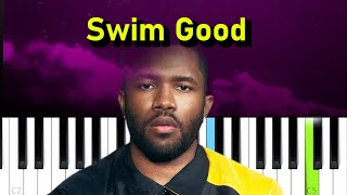 Frank Ocean - Swim Good  (Piano tutorial)