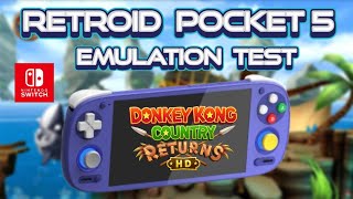 Retroid Pocket 5 Emulation Test - Donkey Kong Returns HD