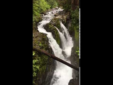 Sol Duc Falls in action - just a short hike from the campground and 100% worth it