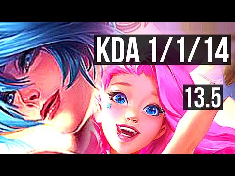 SONA & Xayah vs SERAPHINE & Jhin (SUP) | 1/1/14, 2.0M mastery | KR Diamond | 13.5