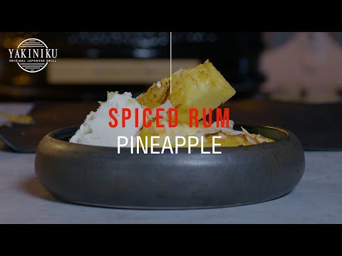 YAKINIKU® | Kamado BBQ grill recept | Grilled pineapple with rum and lime