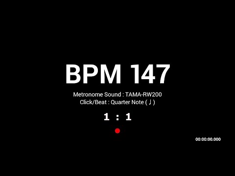 Metronome BPM 147 / TAMA-RW200