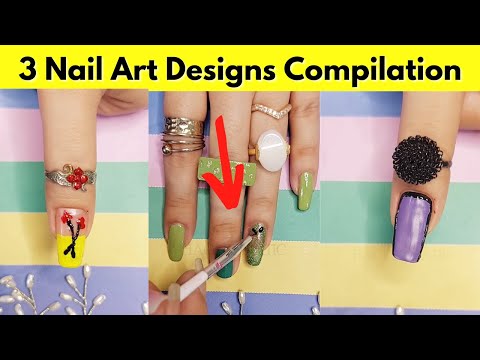3 Simple Nail Art Design Trick For Beginners || Compilation You Must Know