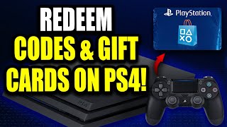 How to Redeem Codes/Gift Cards on PS4! PS4 Redeem Playstation Gift Cards & Codes (For Beginners!)