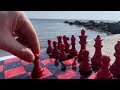 How To Play Chess ASMR Relax By The Seashore Waves Crashing Soft Spoken