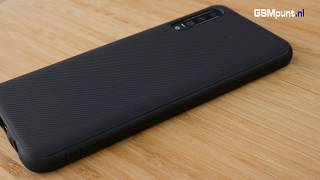 OnePlus 7T Twill Slim Texture Hoesje Zwart Hoesjes